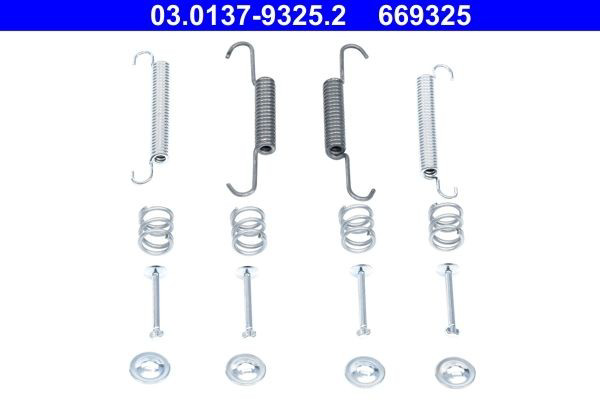 Ремкомплект тормозов задних ATE 03013793252 цена, от 9.22 USD