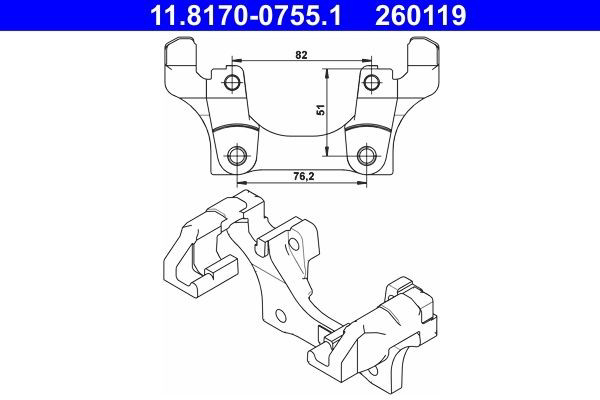 Кронштейн суппорта BMW 3 седан (E90) (2004 - 2013) цена, от 19.91 USD