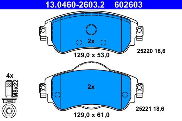 Колодки ATE 13046026032 цена, от 33.43 USD