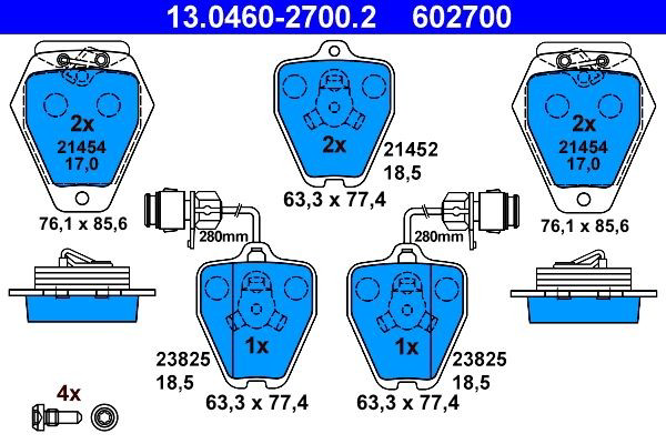 Колодки ATE 13046027002 цена, от 120.13 USD