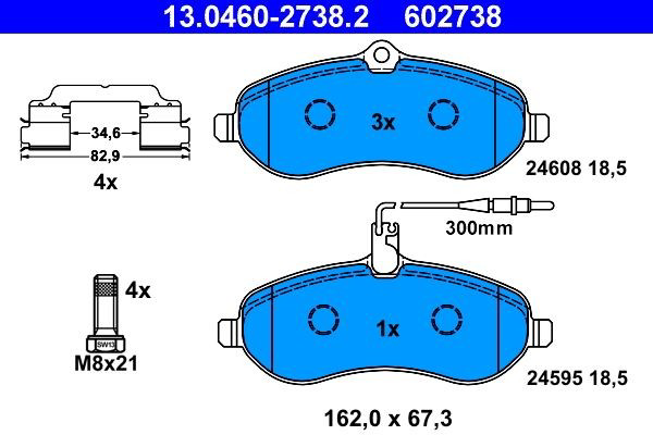 Колодки ATE 13046027382 цена, от 25.73 USD