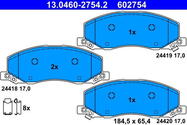 Колодки ATE 13046027542 цена, от 73.31 USD