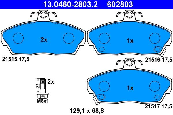 Колодки ATE 13046028032 цена, от 21.48 USD