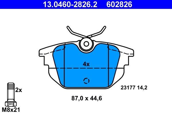 Колодки дисковые  ATE 13046028262 цена, от 15.24 USD