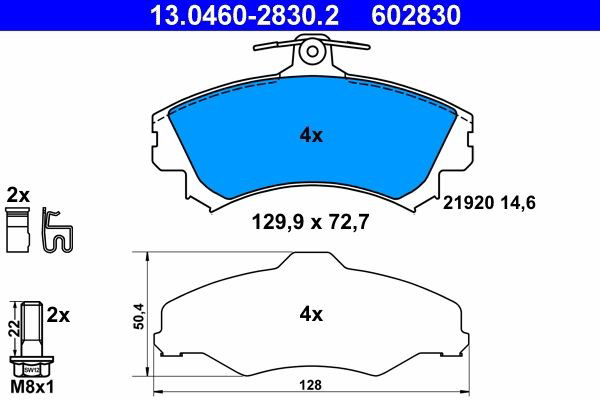 Колодки ATE 13046028302 цена, от 19.71 USD