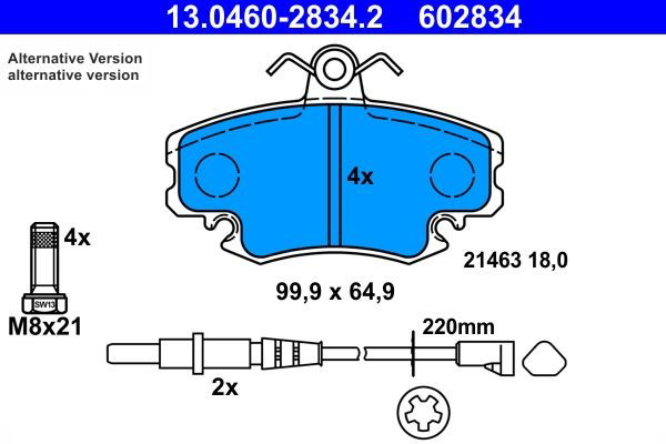 Колодки ATE 13046028342 цена, от 19.53 USD