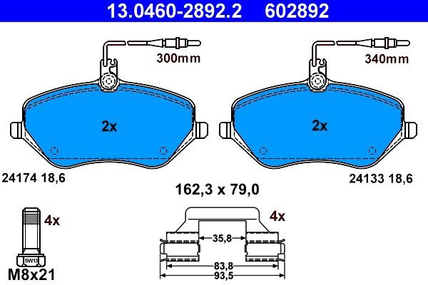 Колодки ATE 13046028922 цена, от 48.75 USD