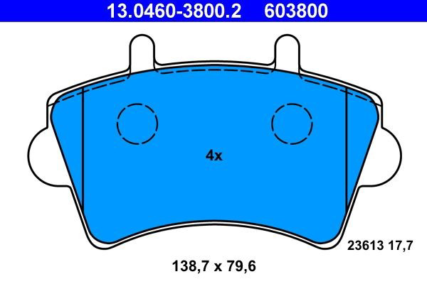 Колодки ATE 13046038002 цена, от 17.05 USD