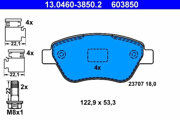 Колодки ATE 13046038502 цена, от 23.45 USD