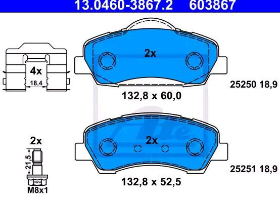 Колодки ATE 13046038672 цена, от 26.34 USD