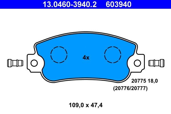 Колодки ATE 13046039402 цена, от 14.81 USD