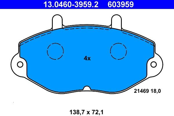 Колодки ATE 13046039592 цена, от 16.86 USD