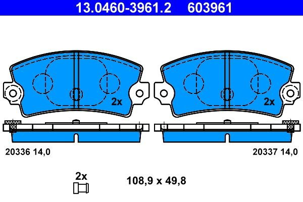 Колодки дисковые  ATE 13046039612 цена, от 14.41 USD
