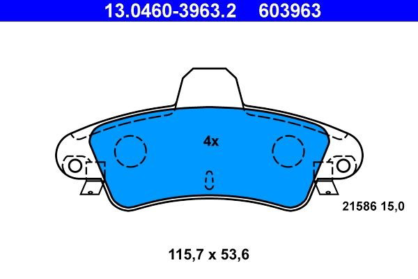 Колодки дисковые  ATE 13046039632 цена, от 33.23 USD