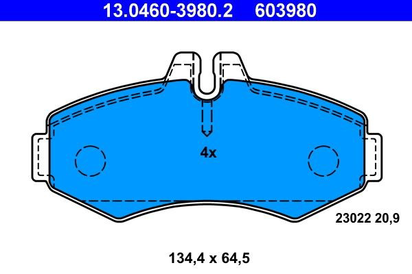 Колодки ATE 13046039802 цена, от 19.95 USD