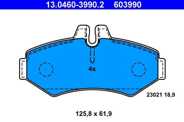 Колодки дисковые  ATE 13046039902 цена, от 28.45 USD
