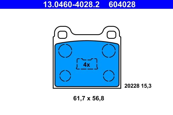 Колодки ATE 13046040282 цена, от 13.02 USD