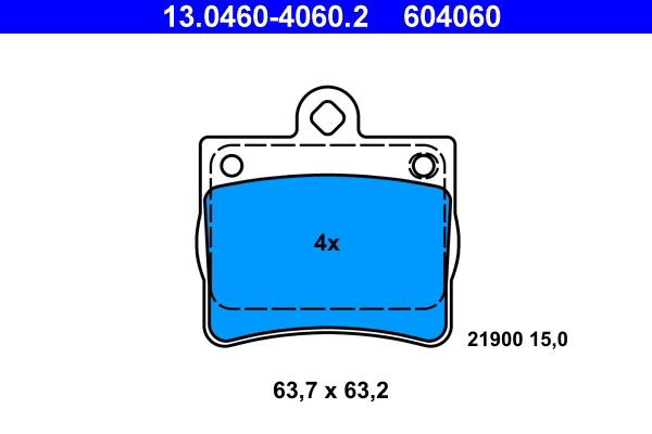 Колодки дисковые  ATE 13046040602 цена, от 14.83 USD