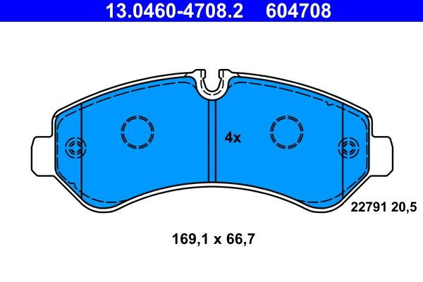 Колодки дисковые  ATE 13046047082 цена, от 47.64 USD