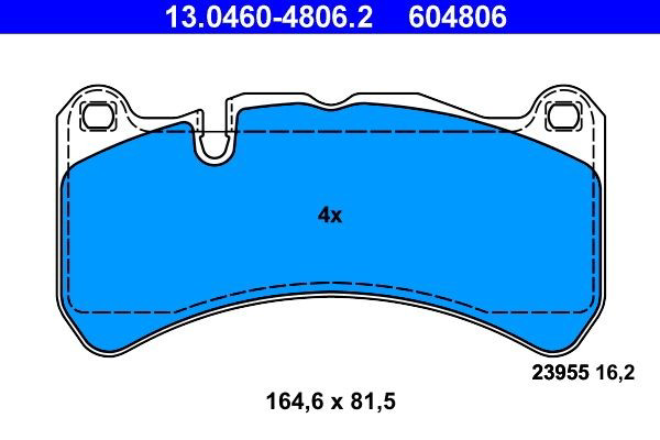 Колодки ATE 13046048062 цена, от 72.80 USD