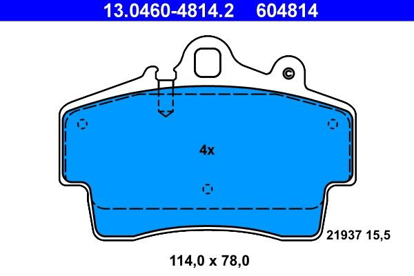 Колодки ATE 13046048142 цена, от 61.09 USD
