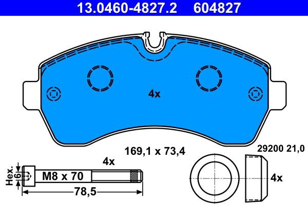 Колодки ATE 13046048272 цена, от 30.53 USD