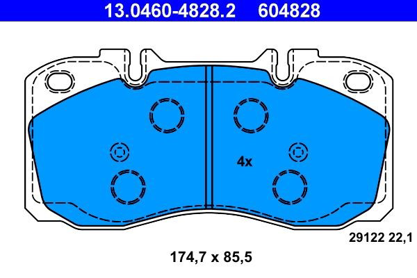 Колодки ATE 13046048282 цена, от 35.05 USD