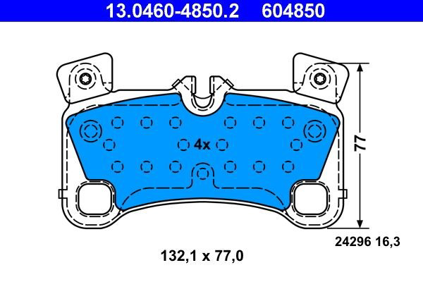 Колодки дисковые  ATE 13046048502 цена, от 124.90 USD