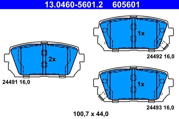 Колодки дисковые  ATE 13046056012 цена, от 17.27 USD