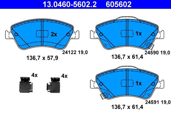 Колодки ATE 13046056022 цена, от 24.27 USD