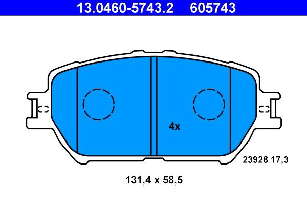 Колодки ATE 13046057432 цена, от 19.22 USD