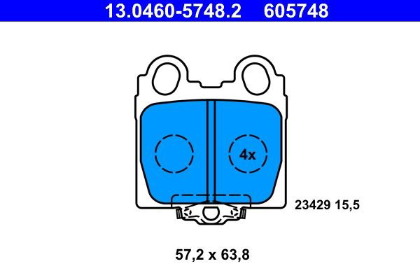 Колодки дисковые  ATE 13046057482 цена, от 41.83 USD