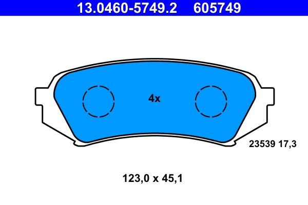 Колодки дисковые  ATE 13046057492 цена, от 25.34 USD