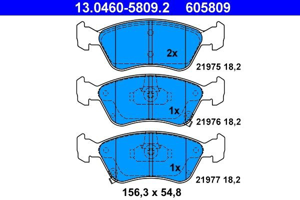Колодки ATE 13046058092 цена, от 18.98 USD