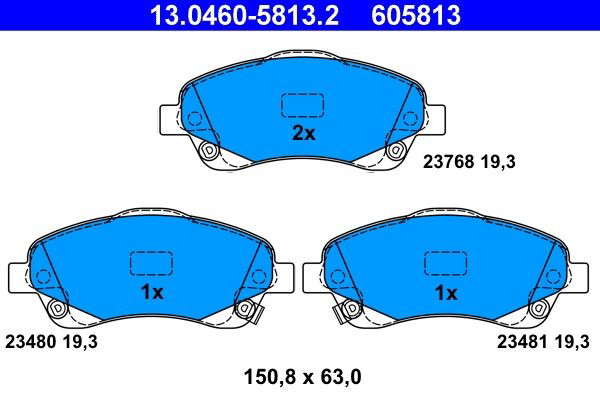 Колодки ATE 13046058132 цена, от 24.44 USD