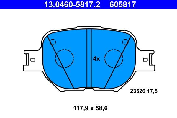 Колодки ATE 13046058172 цена, от 22.80 USD