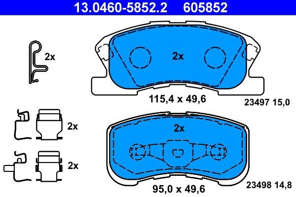 Колодки ATE 13046058522 цена, от 26.01 USD