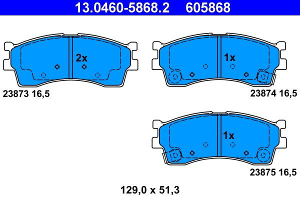 Колодки ATE 13046058682 цена, от 16.47 USD