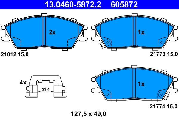 Колодки ATE 13046058722 цена, от 15.20 USD