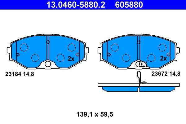 Колодки ATE 13046058802 цена, от 23.02 USD