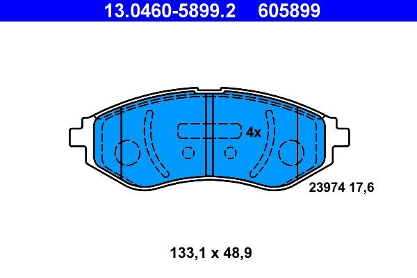 Колодки ATE 13046058992 цена, от 16.79 USD