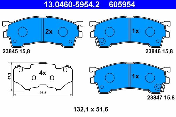 Колодки ATE 13046059542 цена, от 19.42 USD