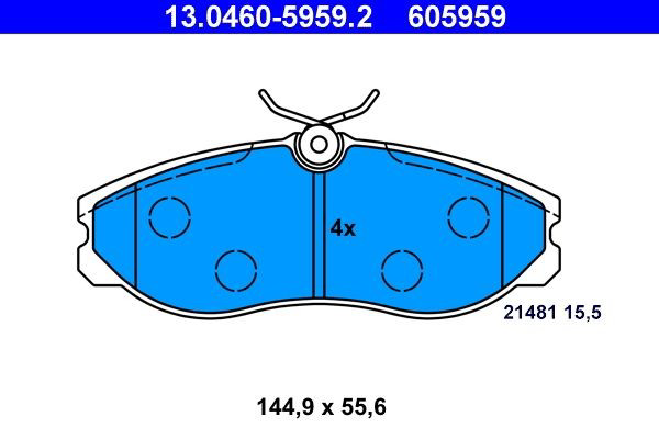 Колодки ATE 13046059592 цена, от 27.64 USD