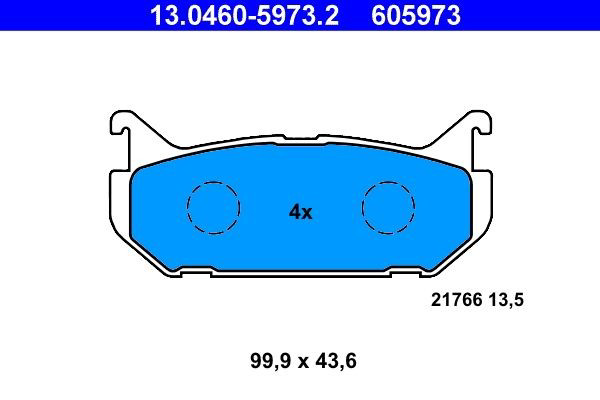 Колодки дисковые  ATE 13046059732 цена, от 11.04 USD