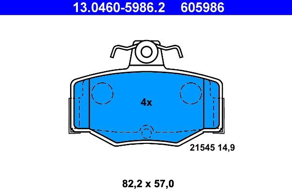 Колодки дисковые  ATE 13046059862 цена, от 21.24 USD