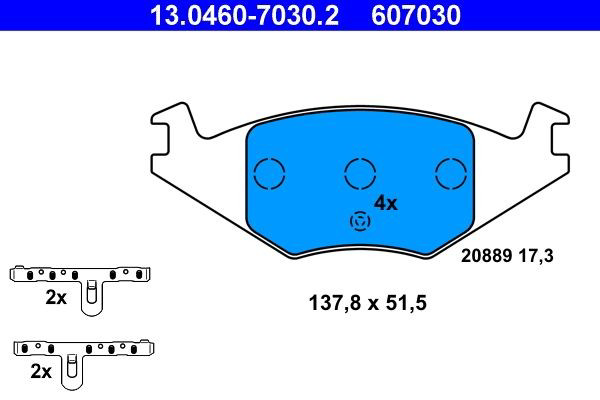 Колодки ATE 13046070302 цена, от 13.31 USD