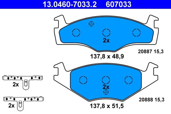 Колодки ATE 13046070332 цена, от 11.51 USD