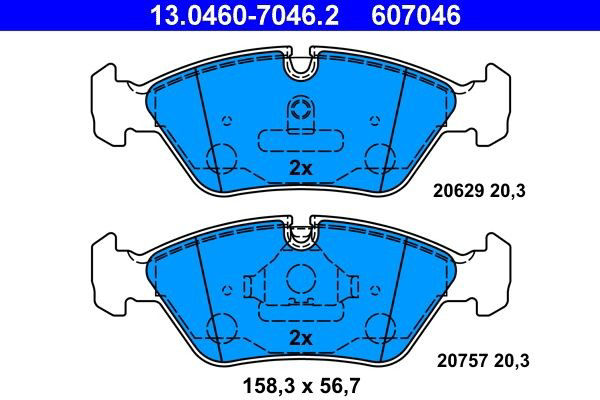 Колодки ATE 13046070462 цена, от 19.28 USD