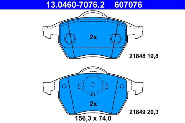 Колодки ATE 13046070762 цена, от 33.04 USD