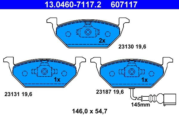Колодки ATE 13046071172 цена, от 27.60 USD